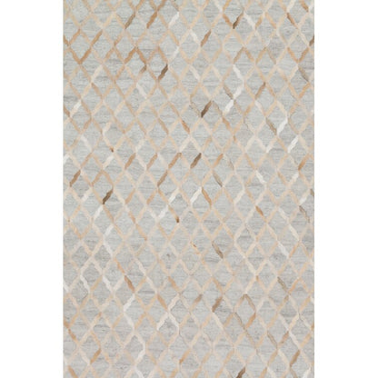 Gray Color  Wool Area Rug