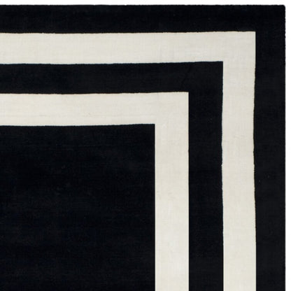 Border Hand-Tufted Wool Area Rug