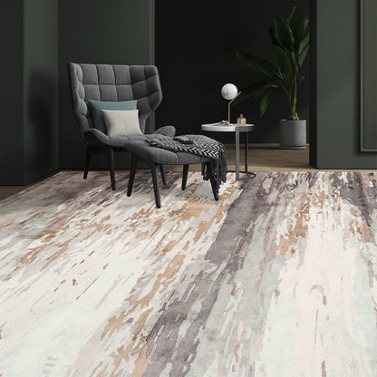 Multicolor Hand Tufted Design Wool Area Rug