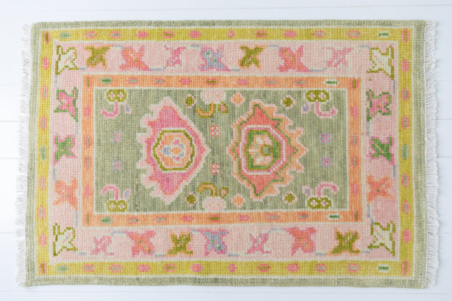 COLORFUL HILLSIDE Hand knotted Rug