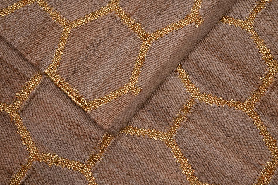 JALI – NATURAL HEMP & GOLDEN BLING RUGS