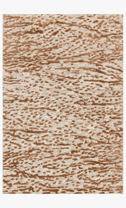 Hand Tufted Oatmeal and Terracotta Area Rug