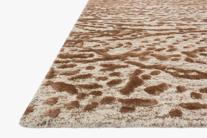 Hand Tufted Oatmeal and Terracotta Area Rug