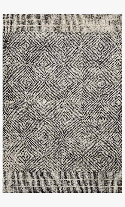 Hand Tufted Black / Ivory Area Rug
