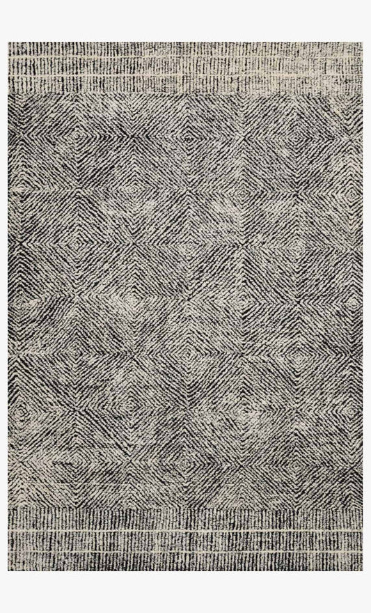 Hand Tufted Black / Ivory Area Rug