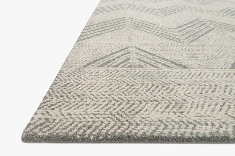 Hand Tufted Grey / Ivory Area Rug