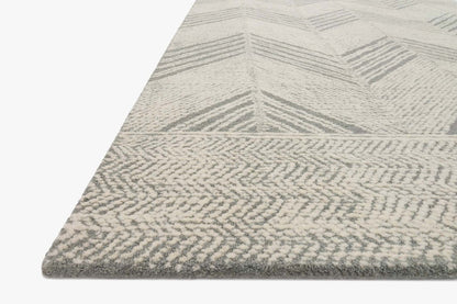 Hand Tufted Grey / Ivory Area Rug