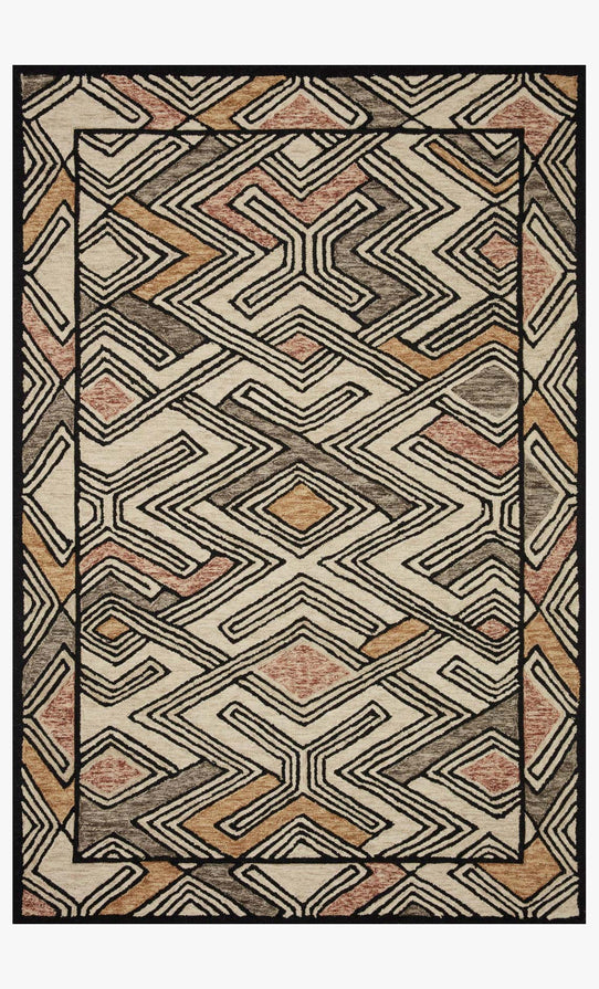 Hand Tufted Ivory / Multicolor Area Rug