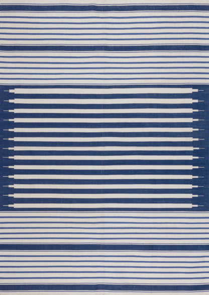 NIZAM – SHADES OF INDIGO & OFF WHITE RUGS