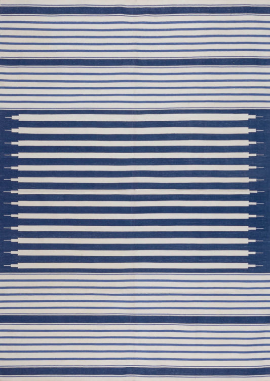 NIZAM – SHADES OF INDIGO & OFF WHITE RUGS