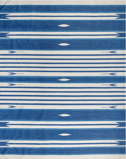 MIHRAB – OCEAN BLUES & OFF WHITE RUGS