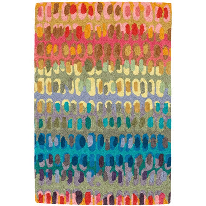 Rainbow Wool Area Rug