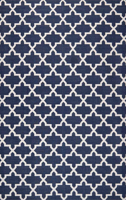CASABLANCA – ROYAL NAVY & WHITE RUGS