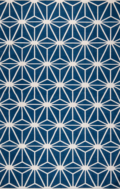 JAIPUR JALI – LONDON BLUE & WHITE RUGS