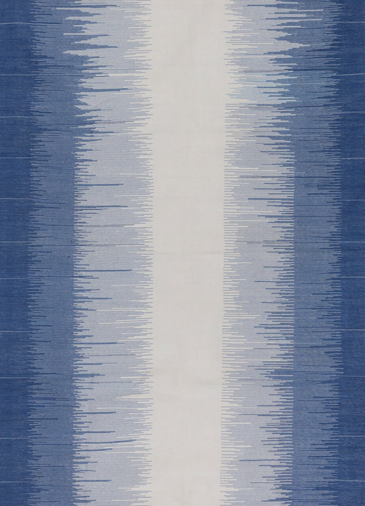 RAJASTHAN STRIPES – BRIGHT BLUE & OFF WHITE RUGS