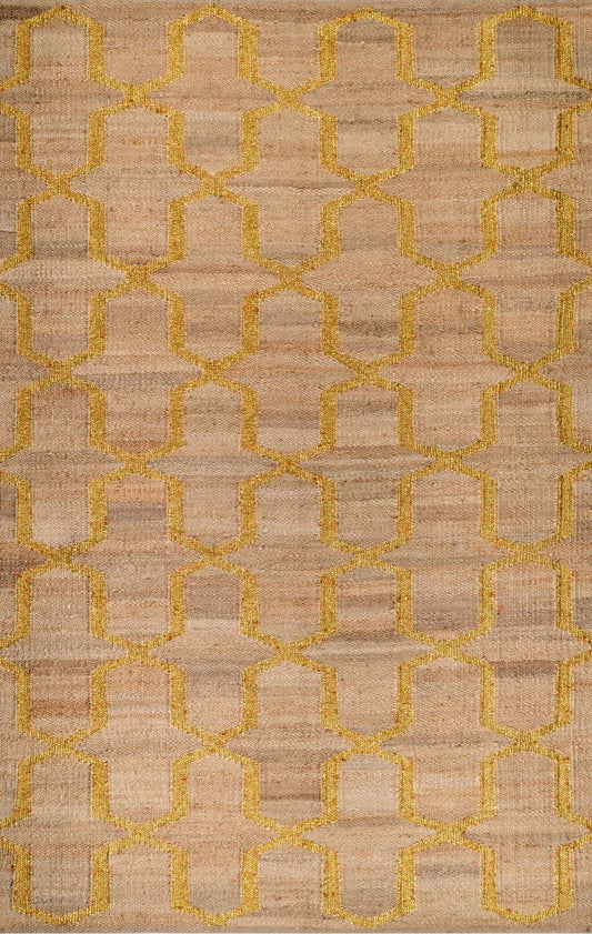 ARAVELLI – NATURAL HEMP & GOLDEN BLING RUGS