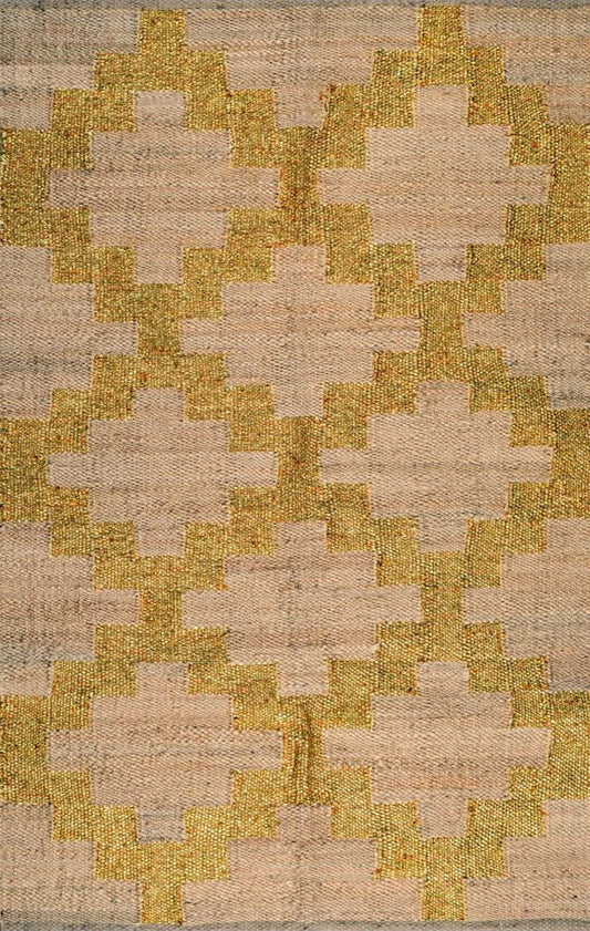 HAVELI – NATURAL HEMP & GOLDEN BLING RUGS