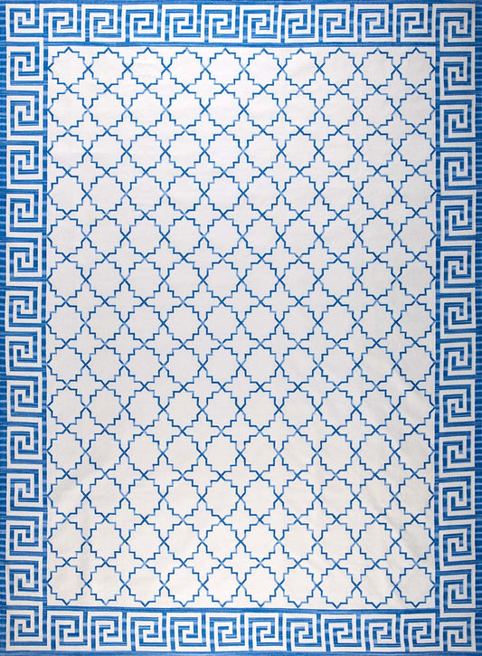 SHALIMAR – COBALT BLUE & OFF WHITE RUGS