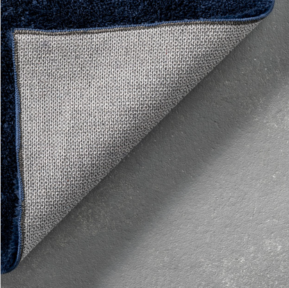 Navy Blue Solid Area Rug