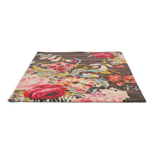Tufted Wool Floral Area Rug