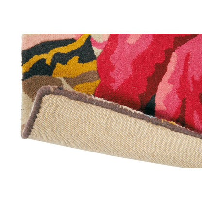 Tufted Wool Floral Area Rug