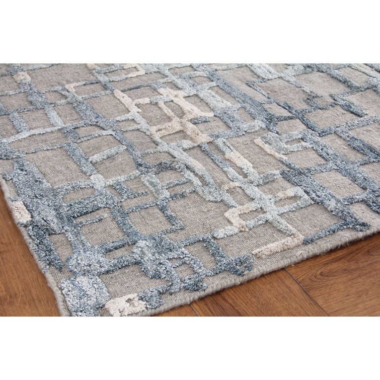 Silk Abstract Vista Wool Area Rug