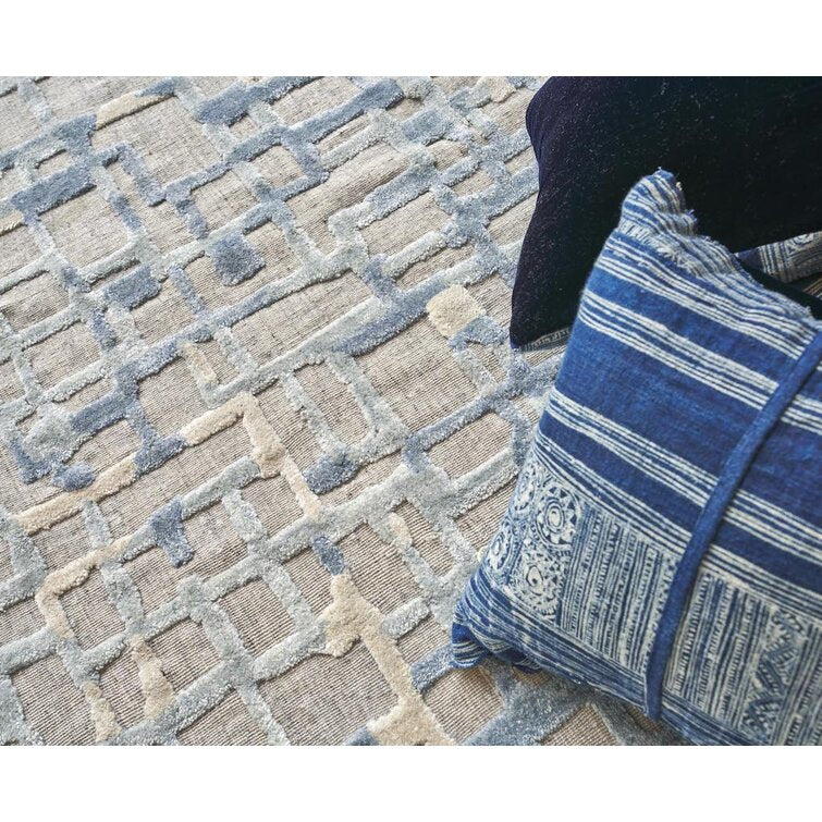 Silk Abstract Vista Wool Area Rug