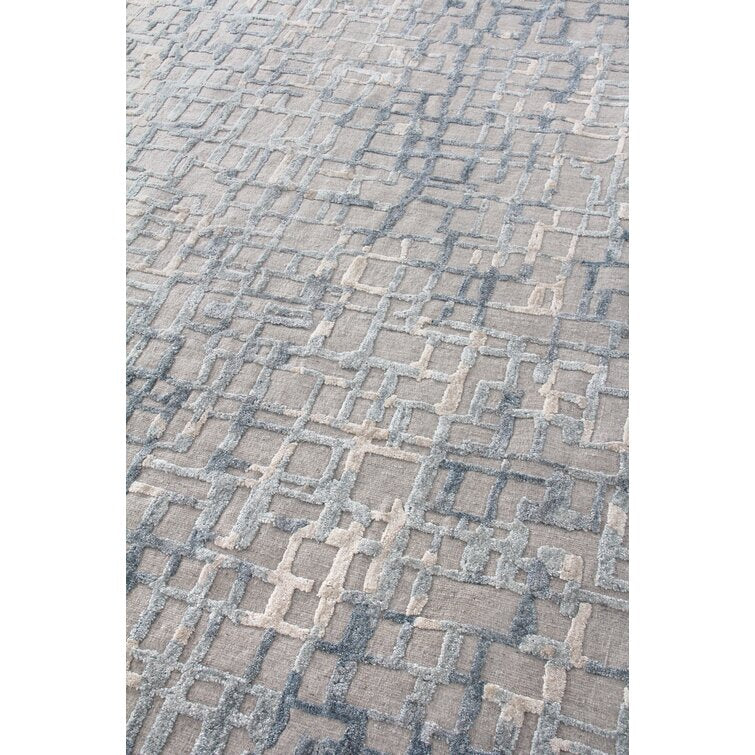 Silk Abstract Vista Wool Area Rug