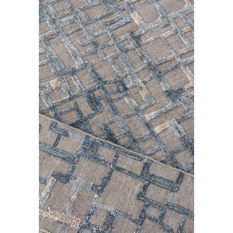 Silk Abstract Vista Wool Area Rug