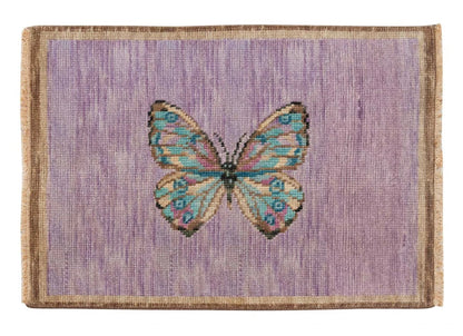 BUTTERFLY MINI IN LILAC Hand Knotted Rug